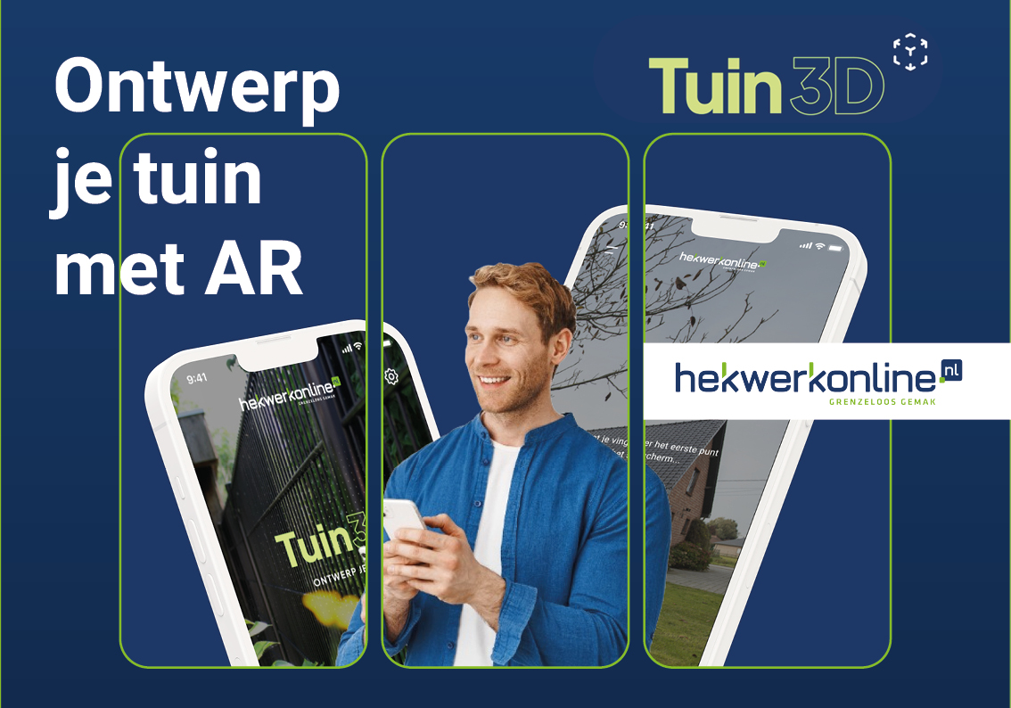 Jouw ontwerp in een handomdraai: gebruik onze Tuin3D app!