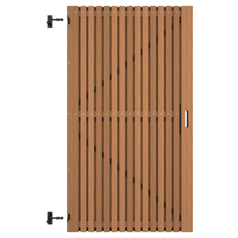 ayu☺︎︎︎︎ Hardhouten poort | Geschaafd Ayous verticaal | Breedte 100 cm