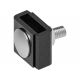 Hoekverbinder klein gecoat-Zwart RAL9005