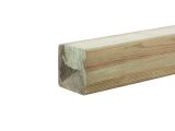 Schuttingpaal grenen hout 8,8 x 8,8 x 300 cm