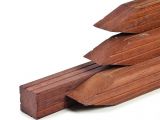 Hardhouten palen 8.5 cm x 8.5 cm lengte 275 cm