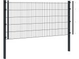 Komplettpaket Doppelstabmattenzaun Deluxe Ø 6/5/6 | 2.5 Meter breit