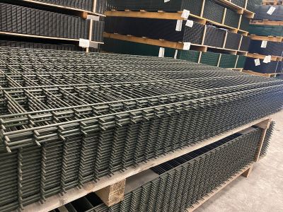 Dubbelstaafmat Ø 6/5/6 | Maas 5 x 20 cm | Breedte 200 cm | Hoogte 123 cm | RAL6009