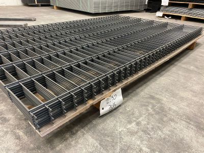 Dubbelstaafmat Ø 6/5/6 | Maas 5 x 20 cm | Breedte 200 cm | Hoogte 123 cm | RAL7016