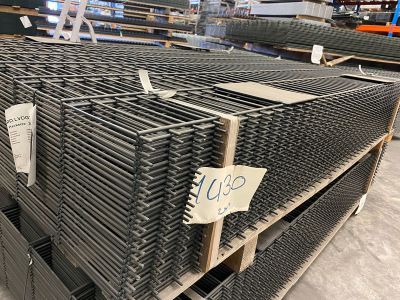 Dubbelstaafmat Ø 6/5/6 | Maas 5 x 20 cm | Breedte 200 cm | Hoogte 143 cm | RAL7016