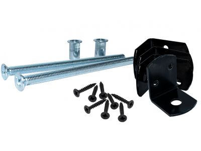 Uni-beslag voor betonpaal | Zwart