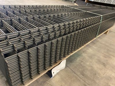 Dubbelstaafmat Ø 6/5/6 | Maas 5 x 20 cm | Breedte 200 cm | Hoogte 63 cm | RAL7016