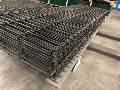 Dubbelstaafmat Ø 6/5/6 | Maas 5 x 20 cm | Breedte 200 cm | Hoogte 63 cm | RAL9005