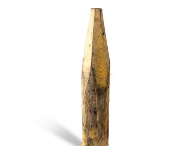 Kastanje paal Ø 15-17 mm | Geschild | Gepunt