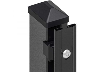 Paal met profiellijst 40x9.5mm