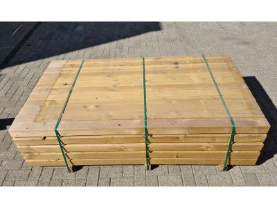 Grenen geschaafde paal 8.5 x 8.5 x 200 cm