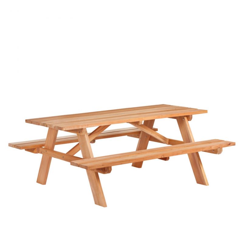 Hardhouten picknicktafel 180x160x75cm