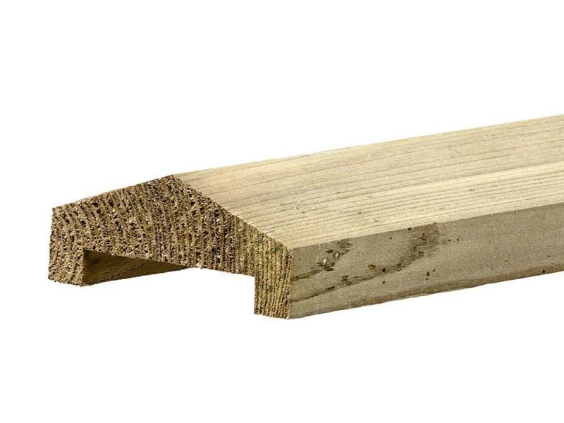Afdeklat grenen hout | lengte 180 cm