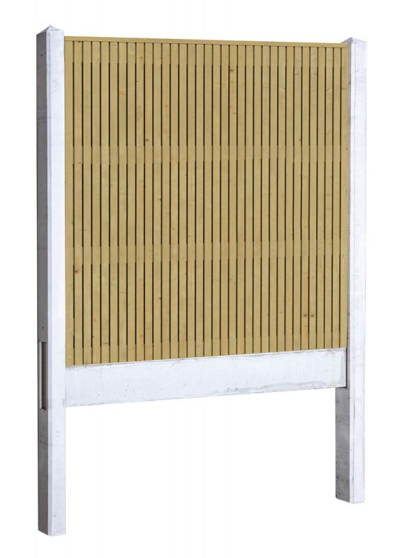 Elan verticaal hout beton schutting pakket