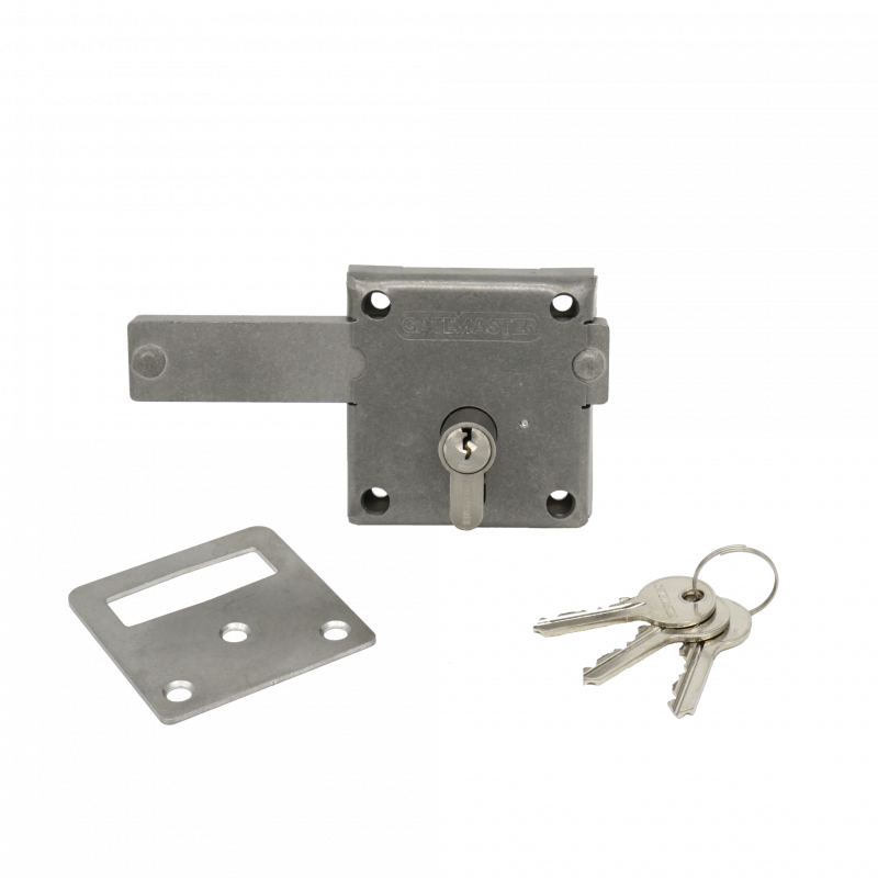 Screw-fixed lock for gates up to 24mm thick