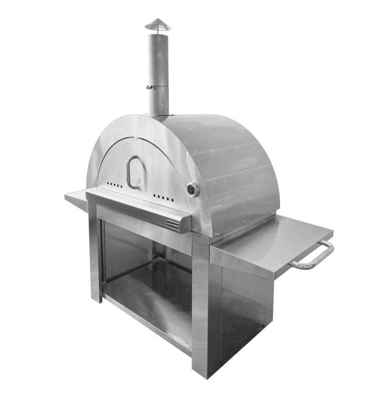 Buitenkeuken module | Pizza oven | Chicago | RVS | Zwart