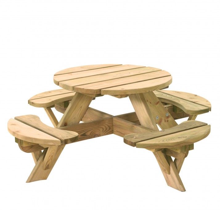 Kinderpicknicktafel rond Jimmy