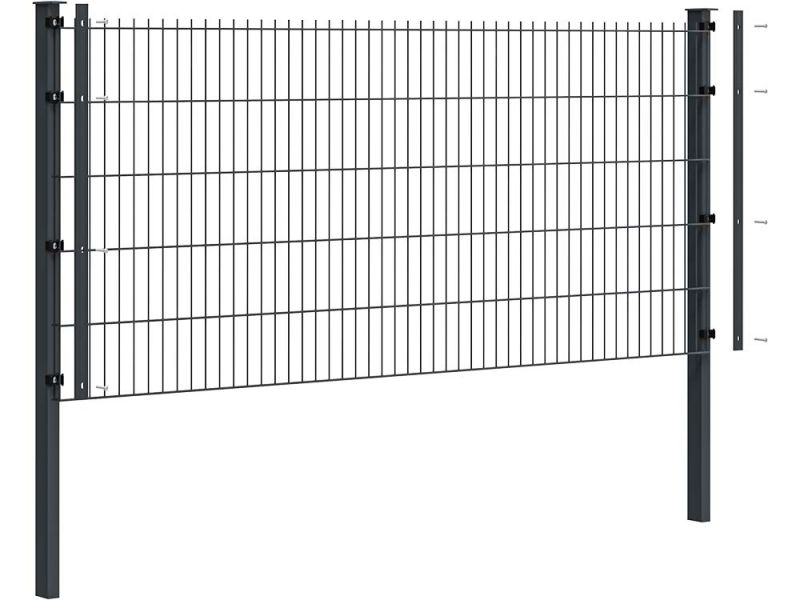 Dubbelstaafmat hekwerk pakket 6/5/6 2.5m