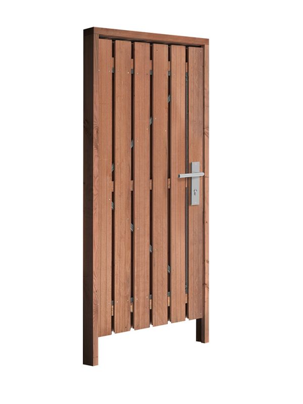 Hardhout poort inclusief hang en sluitwerk 120 x 190 cm 