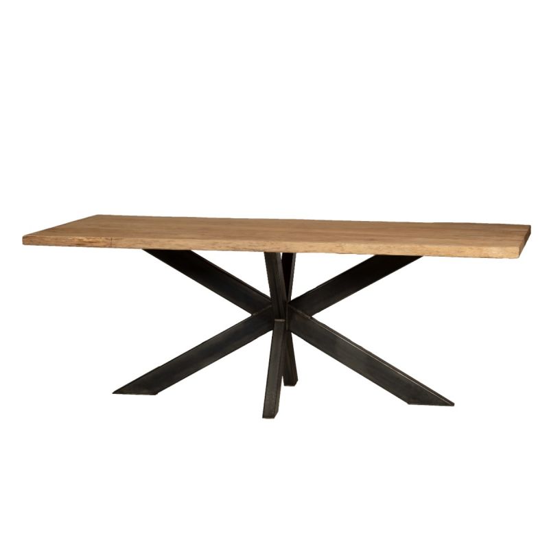 Adelaide Eettafel Teak Boomstam