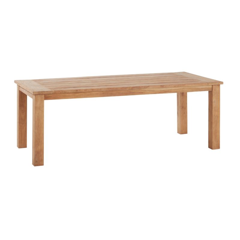 Interlagos Eettafel Teak Boomstam