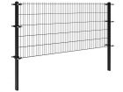 Dubbelstaafmat hekwerkpakket | Ø 6/5/6 | Hoogte 243 cm | RAL9005 | Lengte 32.5m