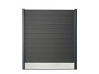 Aluminium schutting pakket met betonplaat