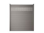 Aluminium schutting pakket met sierplaat Azur