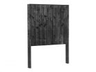 Zwart gespoten grenen houten schutting pakket