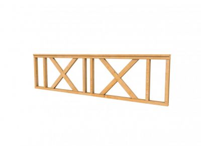 Douglas hekwerk met kruis - 73 cm hoog