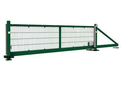 Schuifpoort Premium L 400 x 100 cm RAL6005