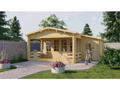 Blokhut - Tuinhuis Coventry met overkapping