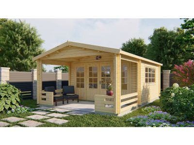Blokhut - Tuinhuis Ipswich met overkapping