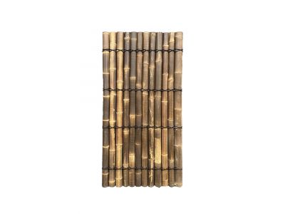 Bamboe scherm | halfrond | Breedte 100 cm | Hoogte 220 cm | Donker