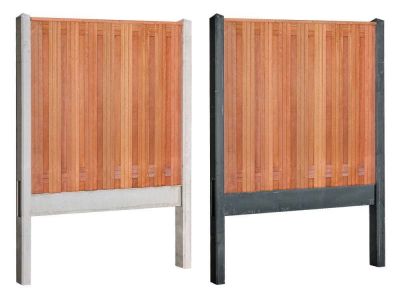 Hardhout hout beton schutting pakket