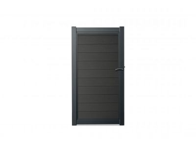 Aluminium poort met planken