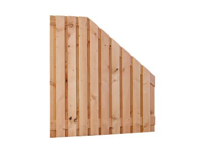 Douglas tuinscherm | Breedte 180 cm | Verloop | 21 planken