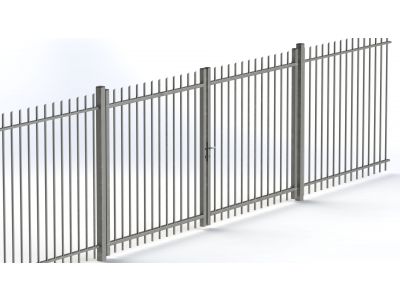 Dubbele draaipoort premium rond 300cm breed