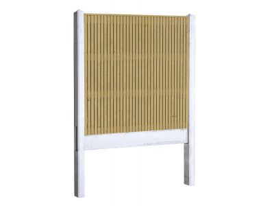 Elan verticaal hout beton schutting pakket