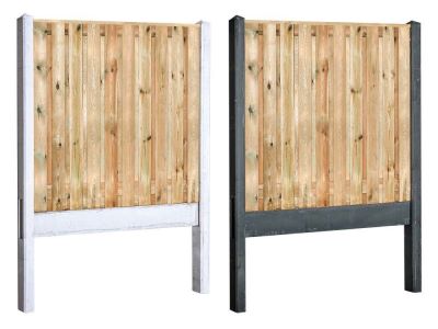 Grenen hout beton schutting pakket