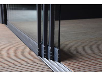 Glazen Schuifwand 10mm dik - Compleet