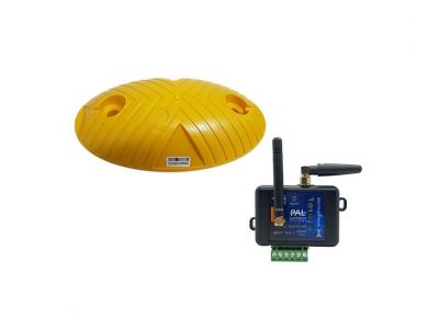PAL 4G draadloze voertuig detector met 4G ontvanger | Geel | 433 Mhz.