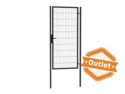 Enkele tuinpoort | Budget | Breedte 100 cm | Hoogte 200 cm | RAL7016