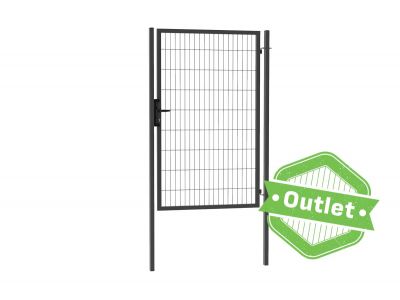 Enkele tuinpoort | Budget | Breedte 120 cm breed | Hoogte 180 cm | RAL7016