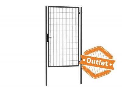 Enkele tuinpoort | Budget | Breedte 120 cm breed | Hoogte 200 cm | RAL7016
