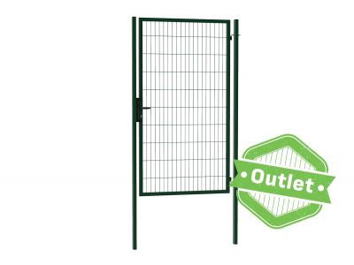 Enkele tuinpoort | Budget | Breedte 120 cm breed | Hoogte 200 cm | RAL6009