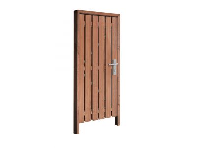 Hardhout poort inclusief hang en sluitwerk 120 x 190 cm 