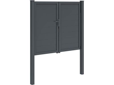 Designpoort Modius Trento H20 dubbel-200 cm-150 cm-Antraciet RAL7016