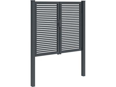 Designpoort Modius Trento H40 dubbel-200 cm-150 cm-Antraciet RAL7016