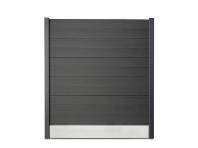 Composiet schutting pakket met onderplaat
